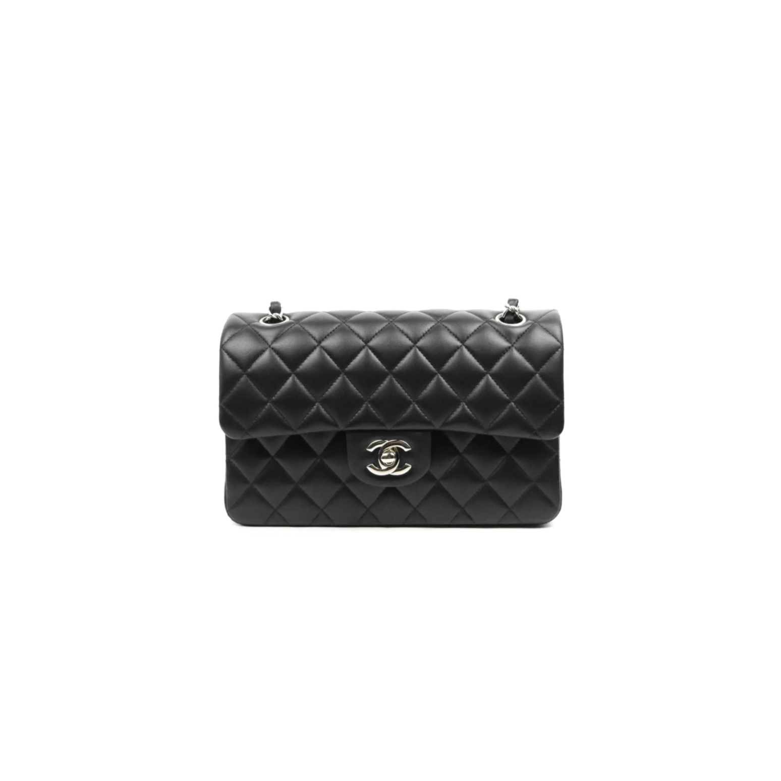 Ch**el master small classic flap black lambskin (23*14*6cm)